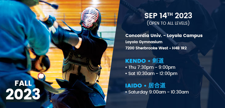 Shidokan Kendo and Iaido - Fall 2023 Registration
